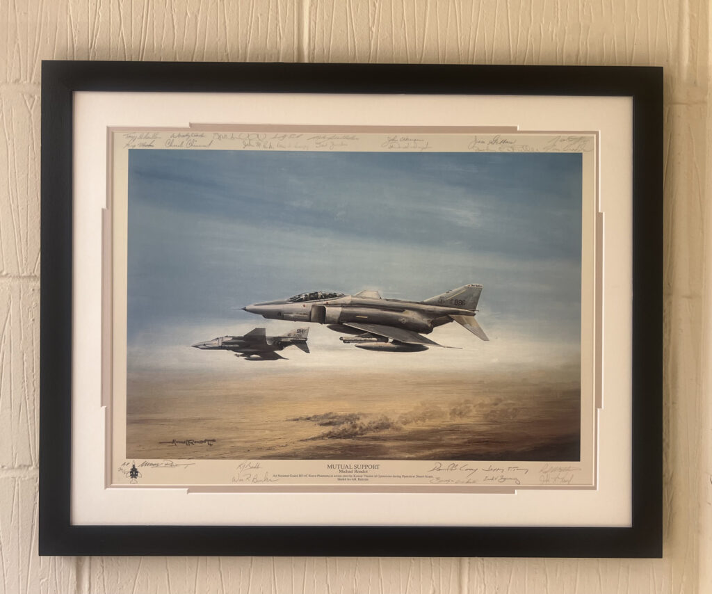 Mutual Support by Michael Rondot, Signed by the crew